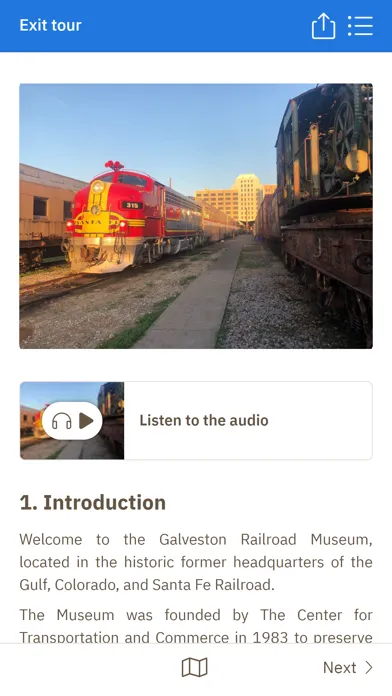 Capturas de pantalla de Galveston Railroad Museum