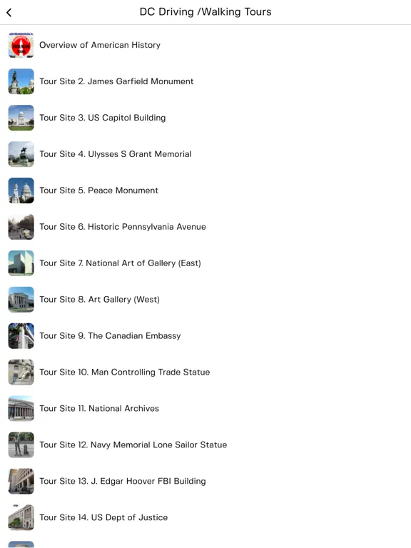 صور DC Driving/Walking Tours iPad 