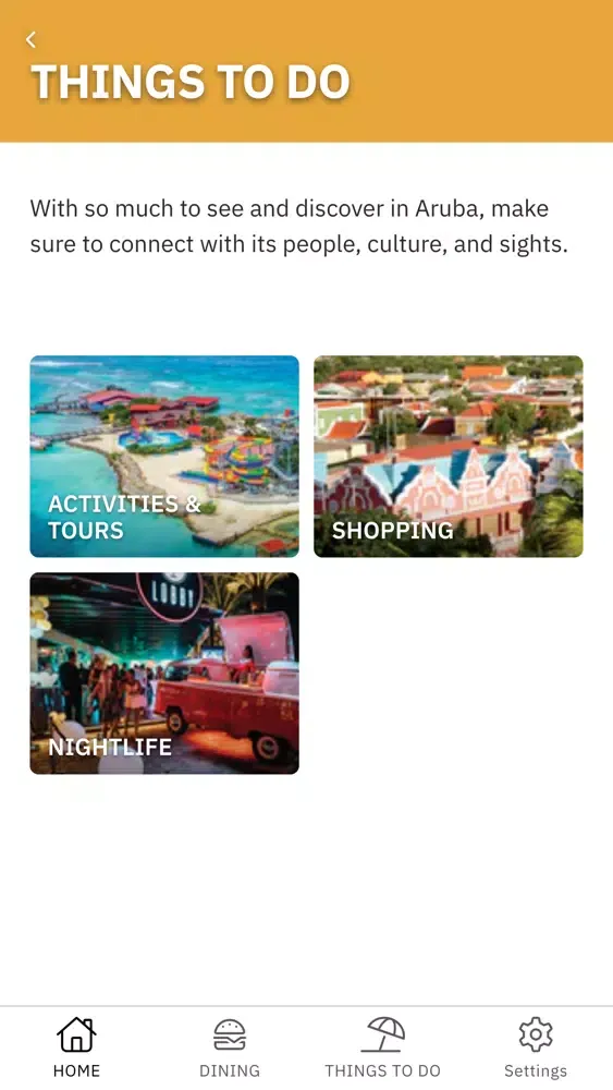 Capturas de pantalla de Discover Aruba