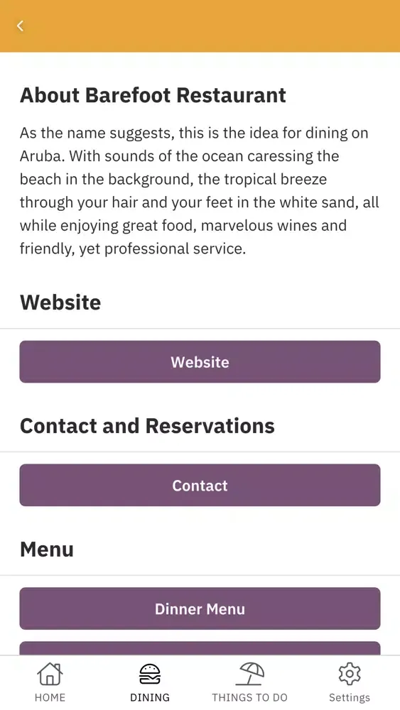 Capturas de pantalla de Discover Aruba