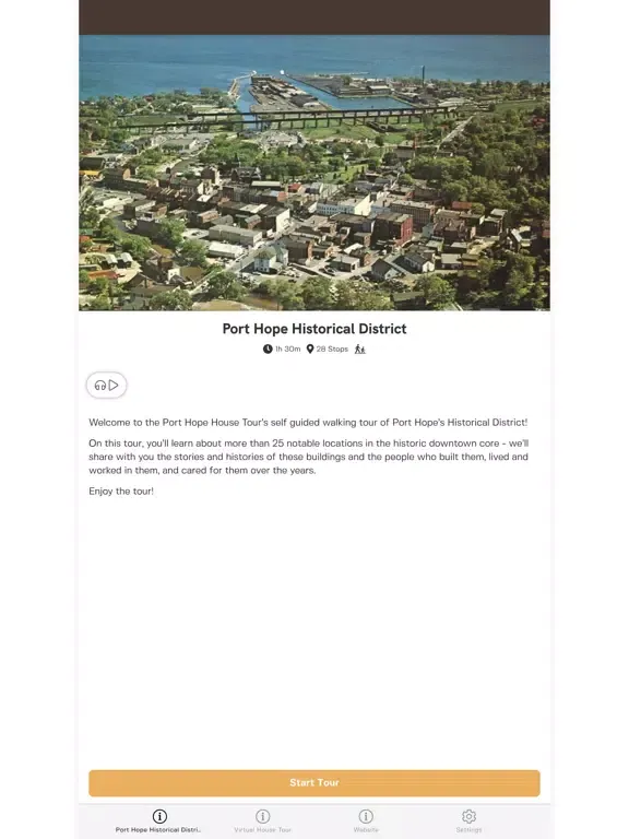 Capturas de tela do Port Hope Walking Tours iPad 