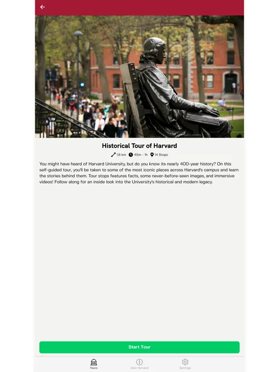 Visit Harvard iPad  Screenshots