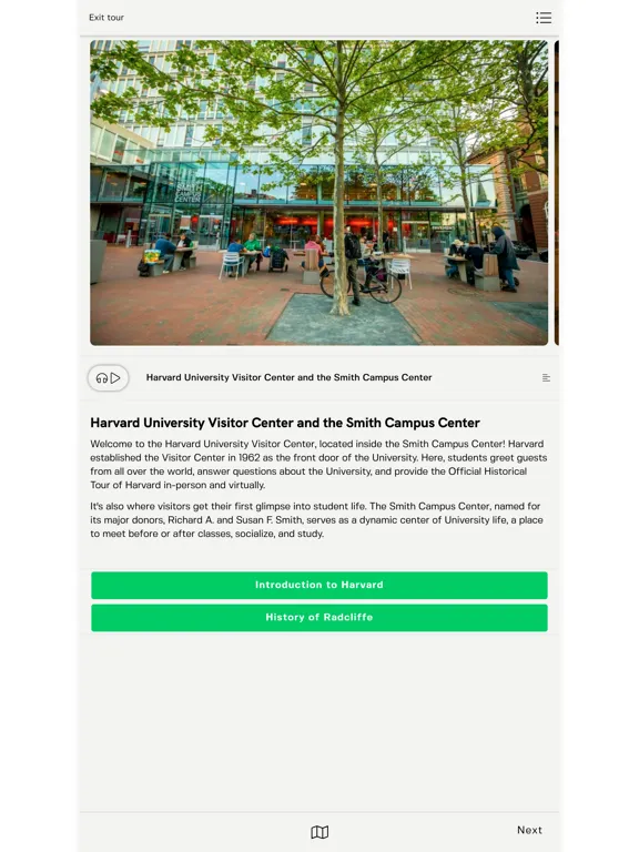 Visit Harvard iPad  Screenshots