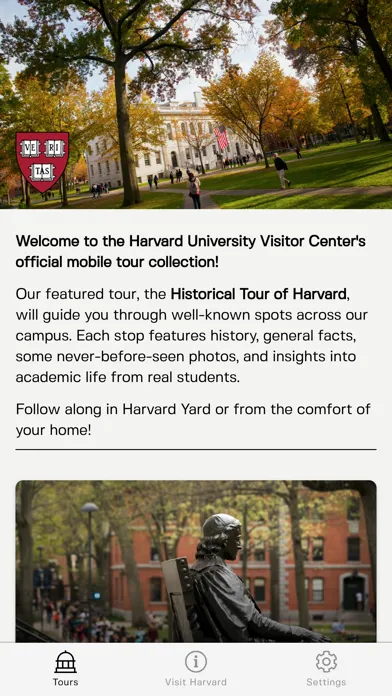 Visit Harvard Screenshots