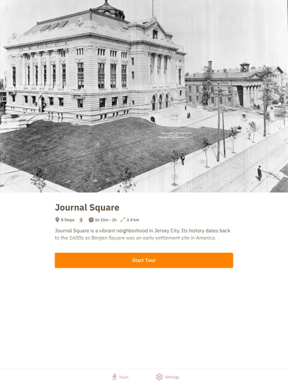 Ảnh chụp màn hình của Hudson County Walking Tours iPad 