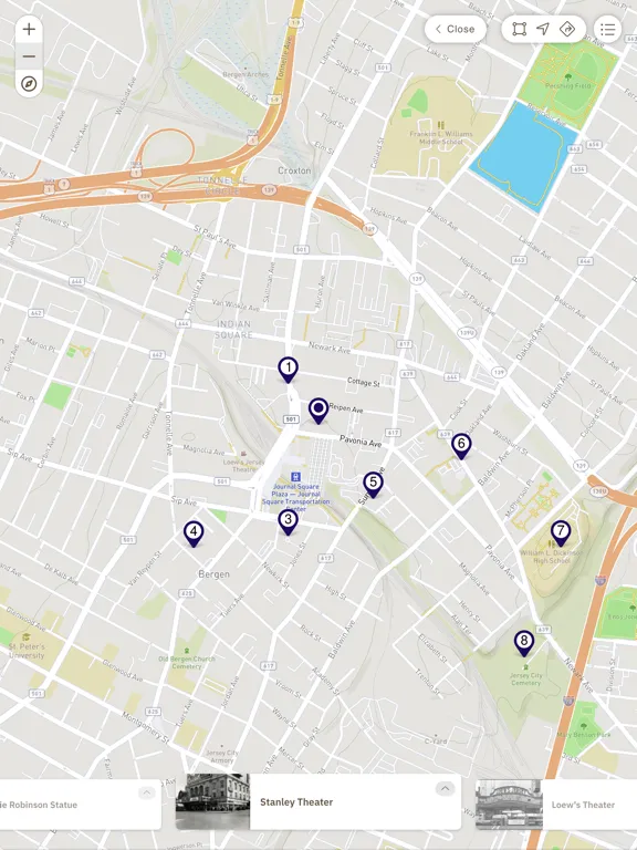 Ảnh chụp màn hình của Hudson County Walking Tours iPad 