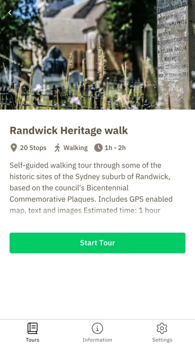 Capturas de pantalla de Dictionary of Sydney walks