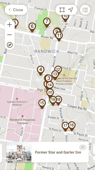 Capturas de pantalla de Dictionary of Sydney walks