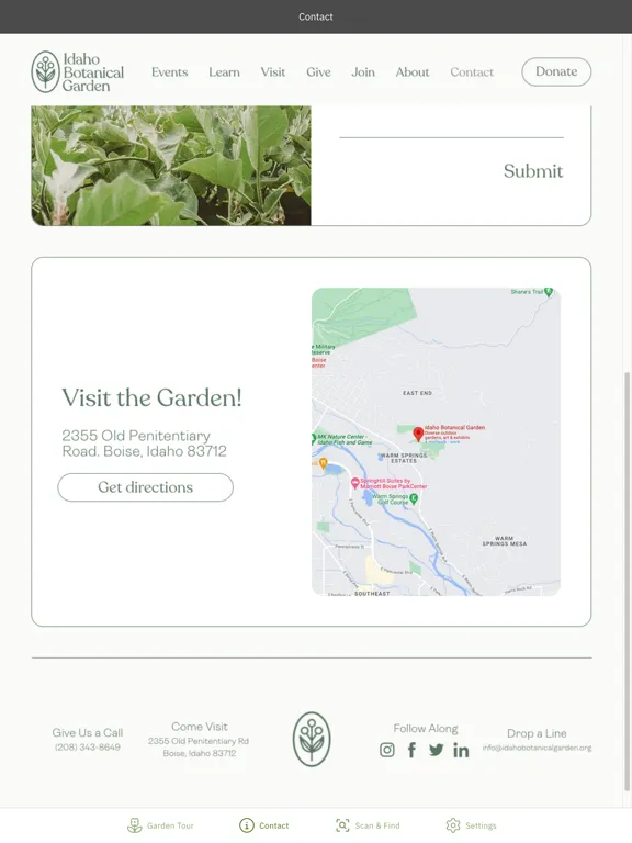 IBG Garden Tour iPad  Screenshots