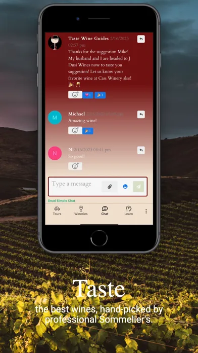 Tangkapan layar Taste Wine Guides