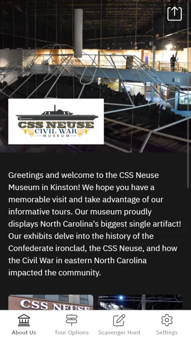 Zrzuty ekranu CSS Neuse Museum Tours