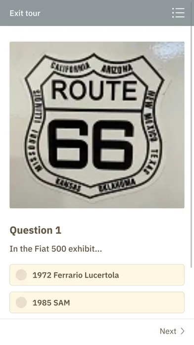 Screenshot di Lane Motor Museum Mobile App