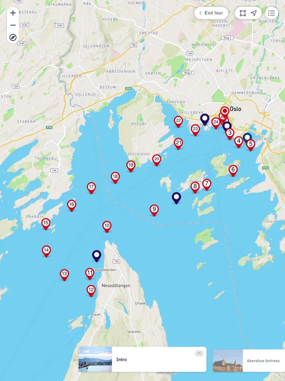 Zrzuty ekranu Oslo fjord guide iPad 