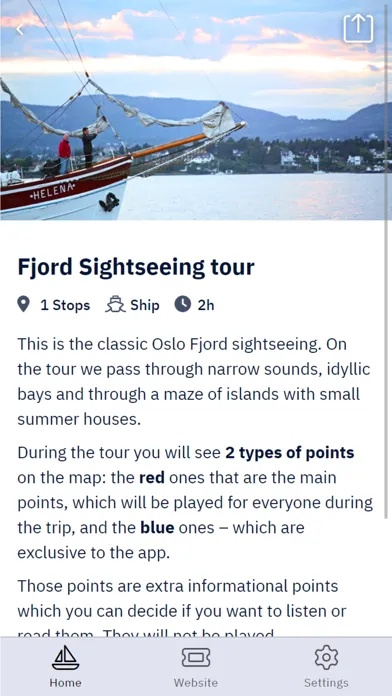 Zrzuty ekranu Oslo fjord guide