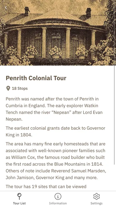 Captures d'écran de Heritage of Western Sydney
