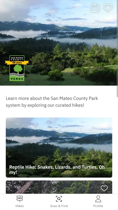 Capturas de tela do San Mateo County Parks