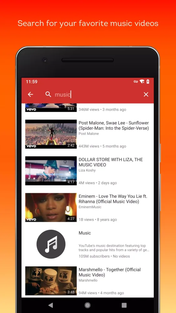 Lite Video Tube & Play Tube Music 스크린샷