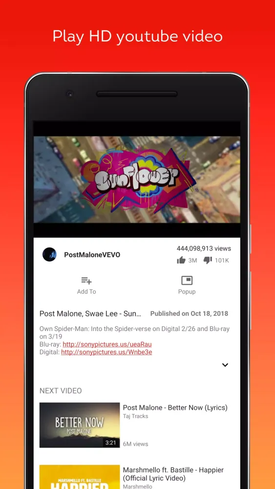 Lite Video Tube & Play Tube Music 스크린샷