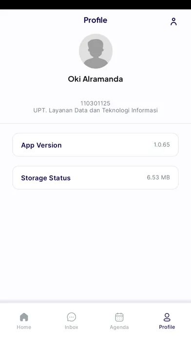 Ảnh chụp màn hình của My UNP