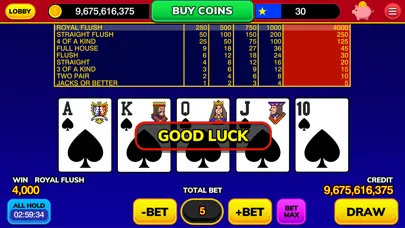 MyVegas Video Poker应用截图