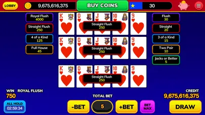 MyVegas Video Poker应用截图