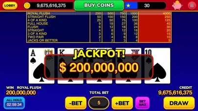 MyVegas Video Poker应用截图