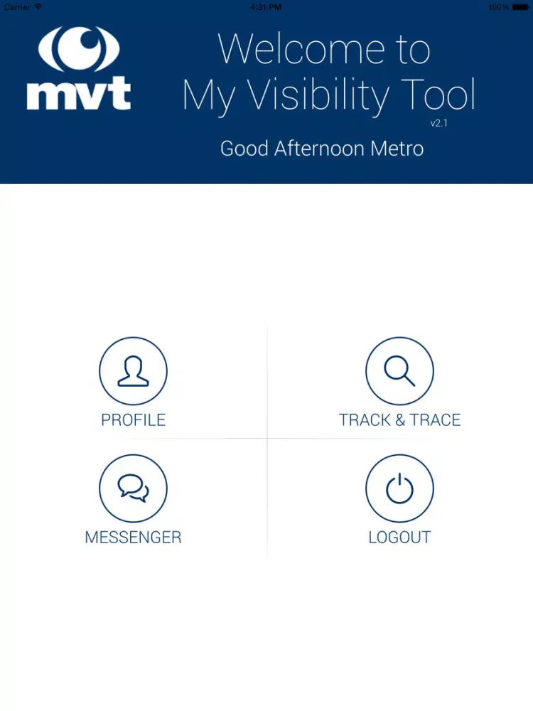 MVT Mobile iPad  스크린샷
