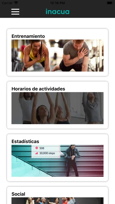 Capturas de pantalla de Inacua App