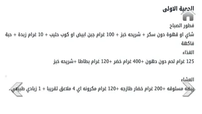 Скриншоты برامج رجيم