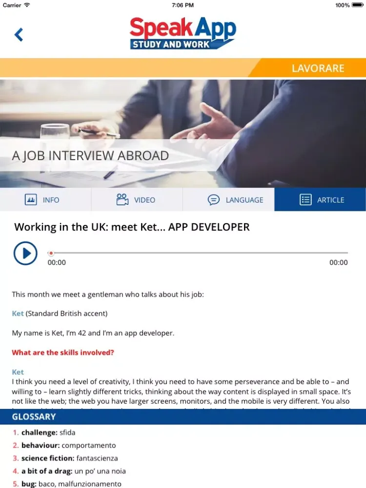 SpeakApp - Study and Work iPad  Ekran Görüntüleri