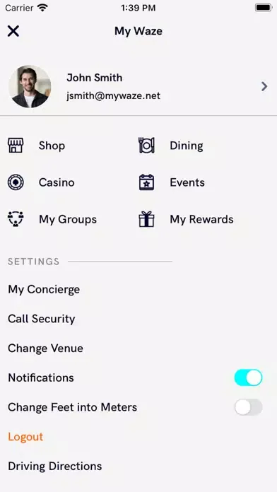 Ảnh chụp màn hình của My Waze
