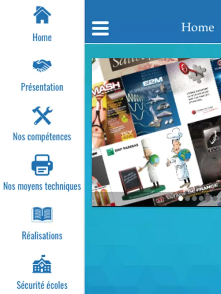 Ảnh chụp màn hình của LTD Publicité iPad 