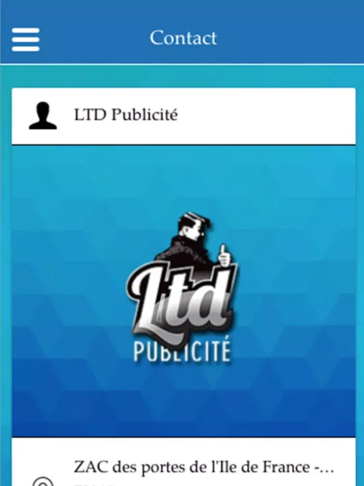 Ảnh chụp màn hình của LTD Publicité iPad 