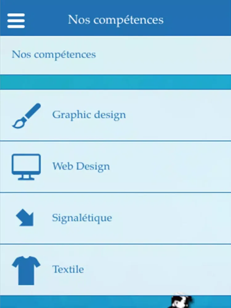 Ảnh chụp màn hình của LTD Publicité iPad 