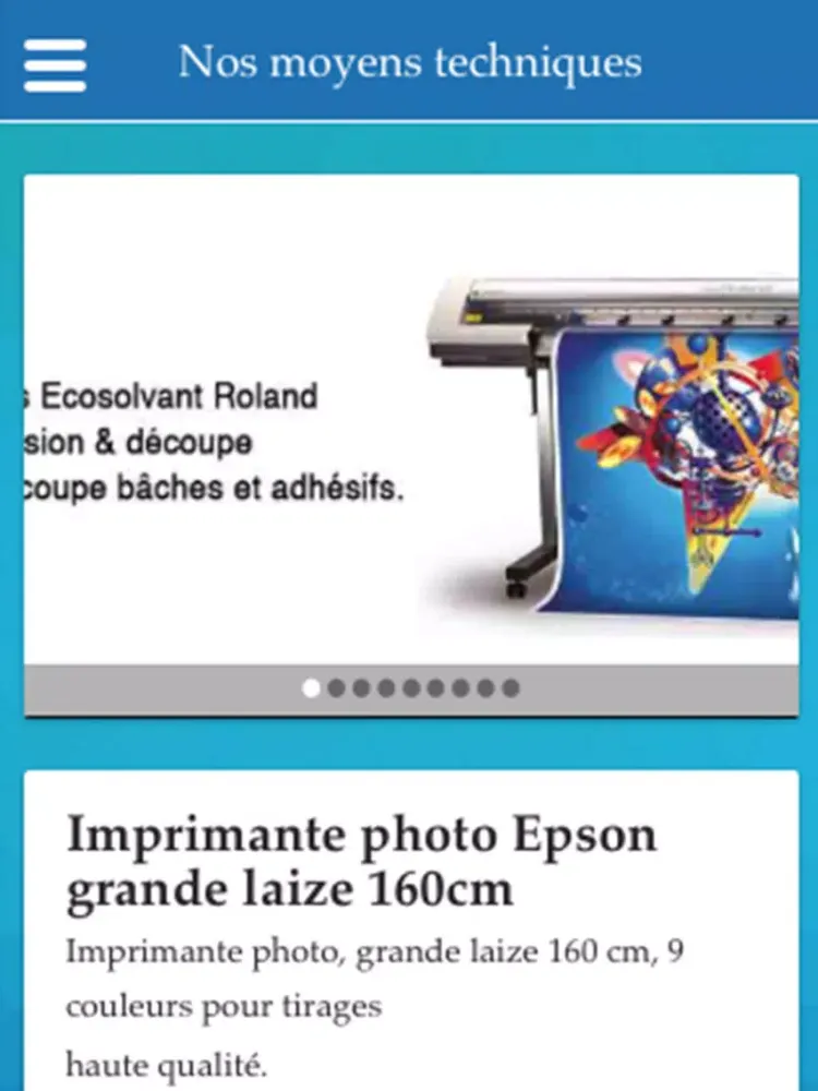 Ảnh chụp màn hình của LTD Publicité iPad 