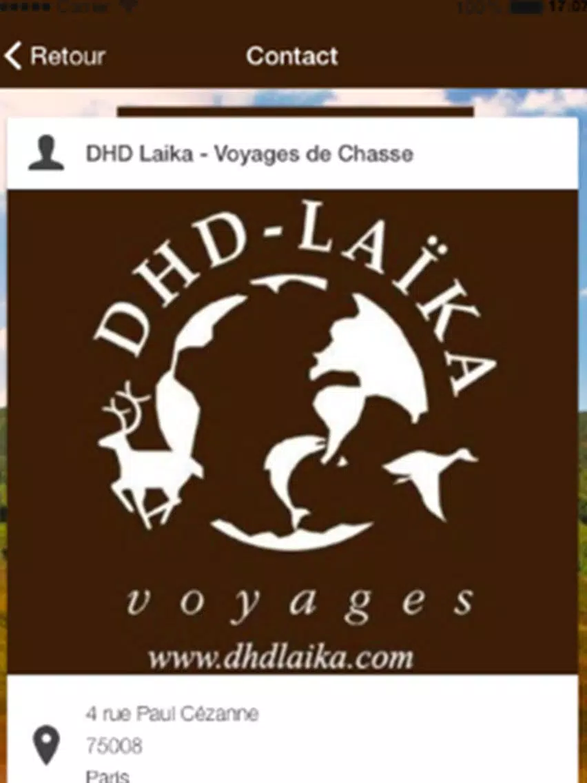 Ảnh chụp màn hình của DHD LAÏKA Voyages iPad 