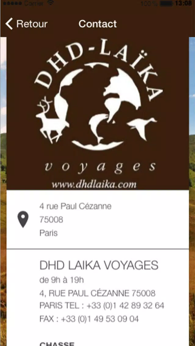 Ảnh chụp màn hình của DHD LAÏKA Voyages