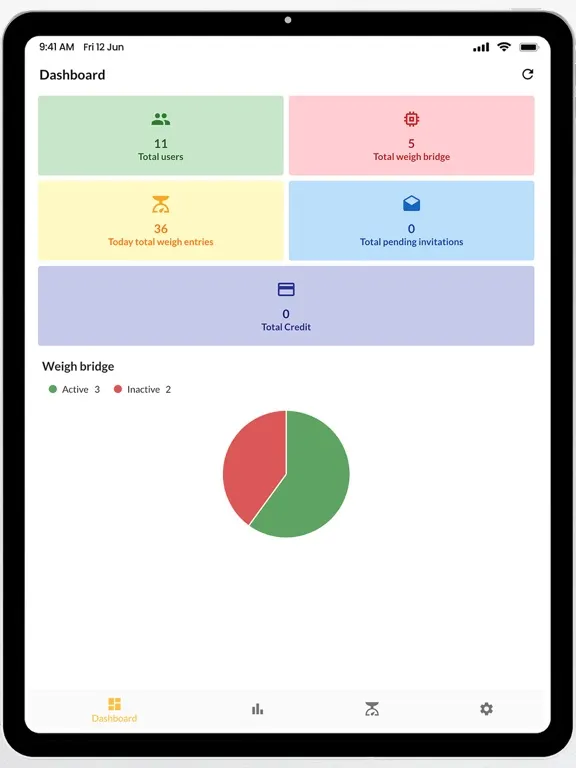 Myweigh Bridge iPad  스크린샷