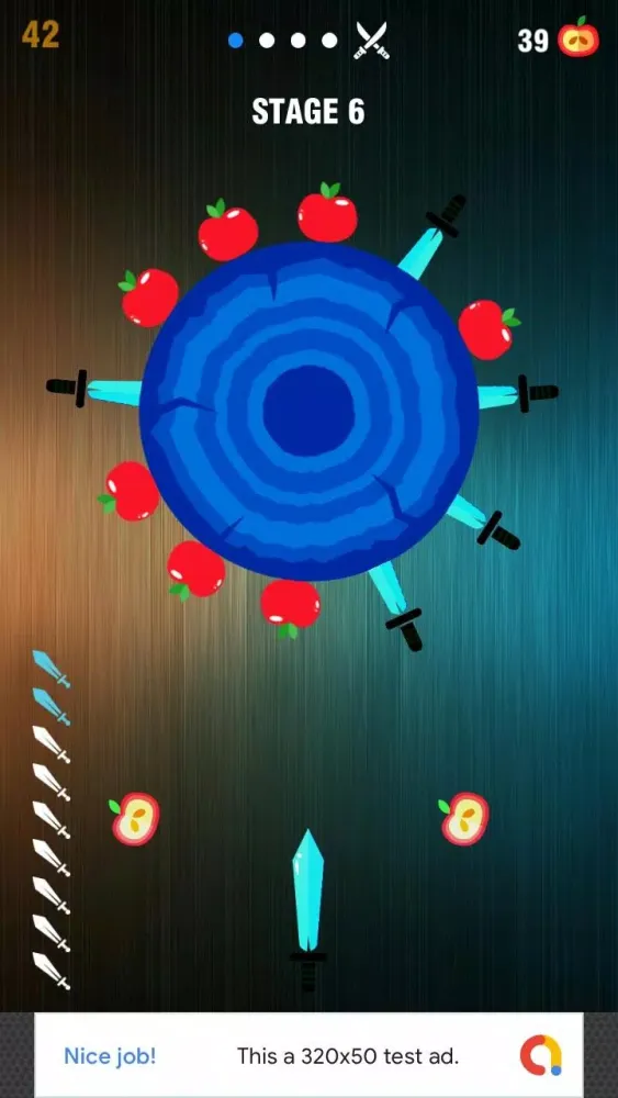 Captures d'écran de Power Knife Throw Hit