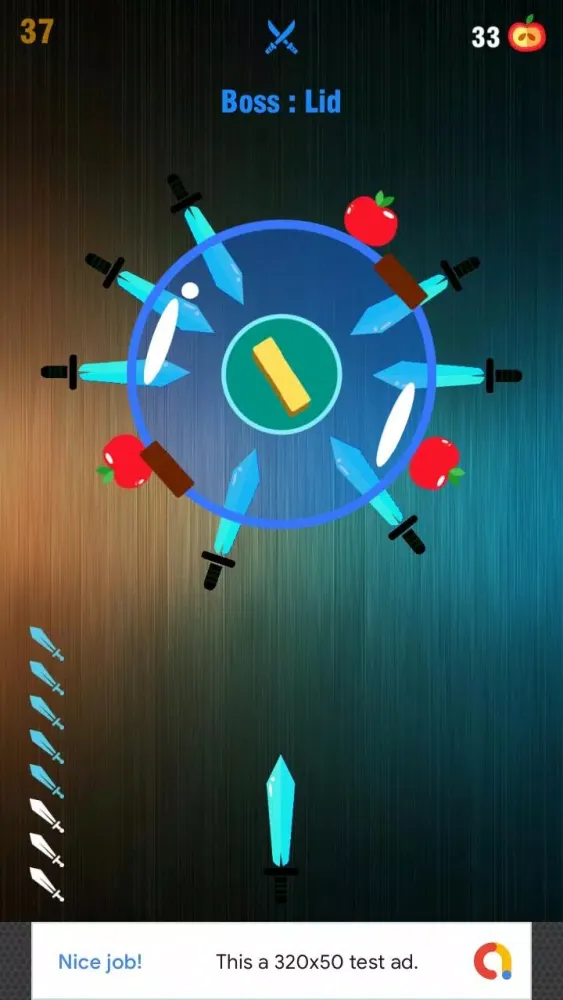 Captures d'écran de Power Knife Throw Hit