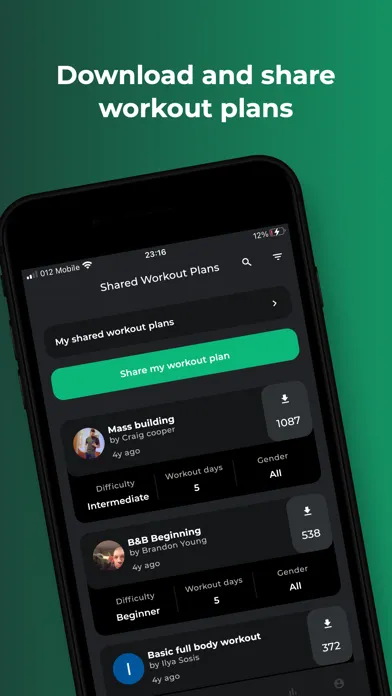 My Workout Plan Daily Tracker Screenshots