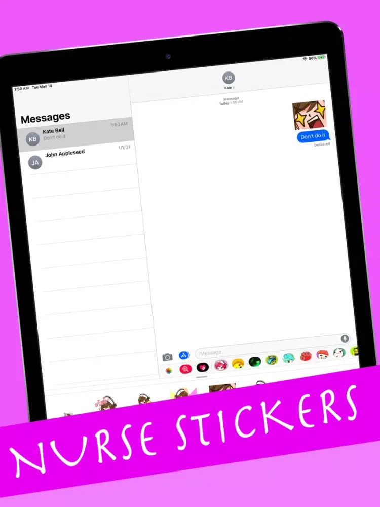 nurse sticker iPad  スクリーンショット