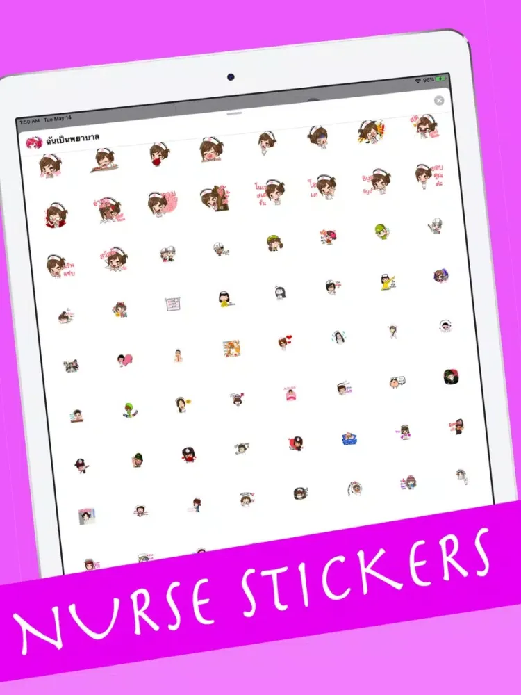 nurse sticker iPad  スクリーンショット