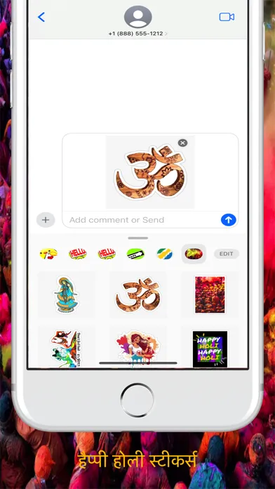 Ảnh chụp màn hình của Holi Sticker