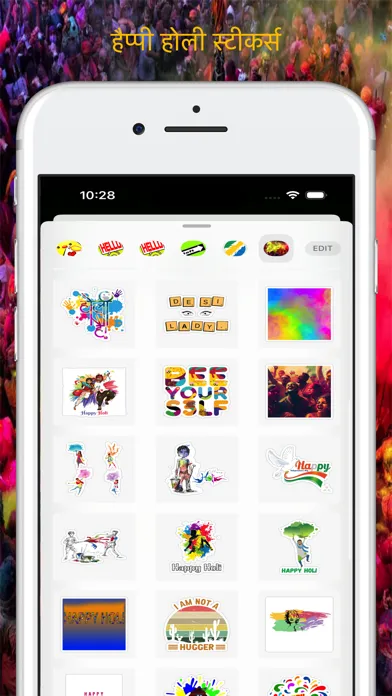Ảnh chụp màn hình của Holi Sticker