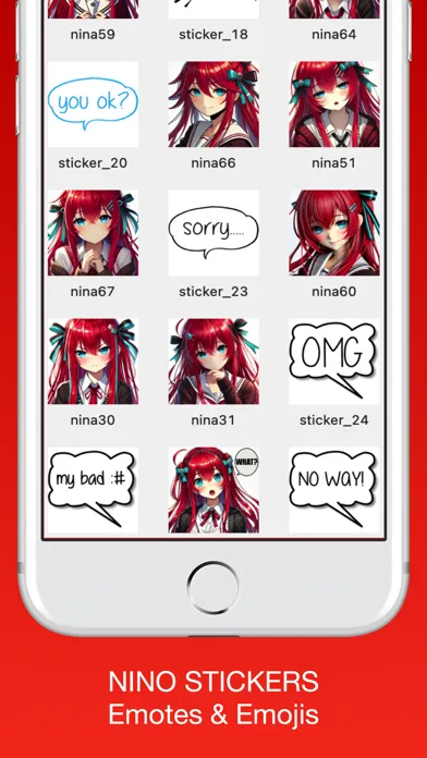 Nino Stickers & Emotes स्क्रीनशॉट