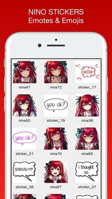 Nino Stickers & Emotes स्क्रीनशॉट