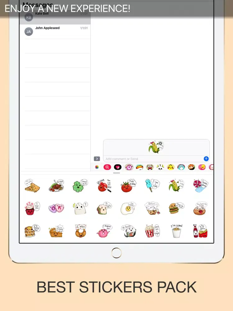 Capturas de pantalla de Pancake Stickers iPad 