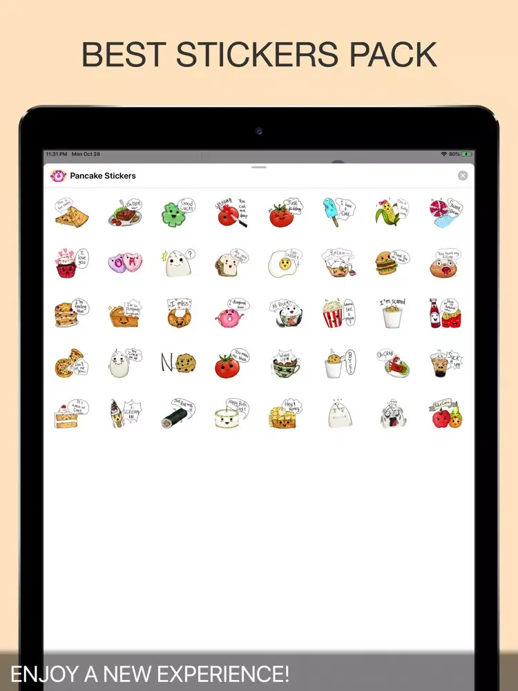 Capturas de pantalla de Pancake Stickers iPad 