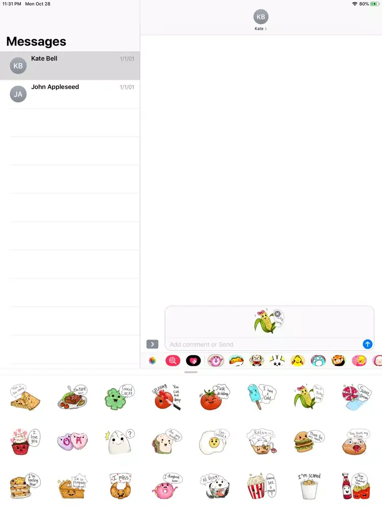 Capturas de pantalla de Pancake Stickers iPad 